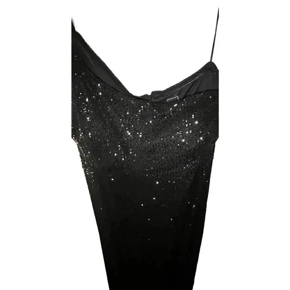Night Way Black Sequin Sleeveless Party Dress - Picture 7 of 8